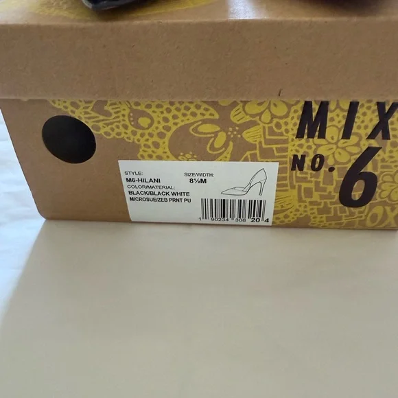 NIB Mix No. 6 Elegant Zebra Women's Heels sz 8.5 - Picture 10 of 10